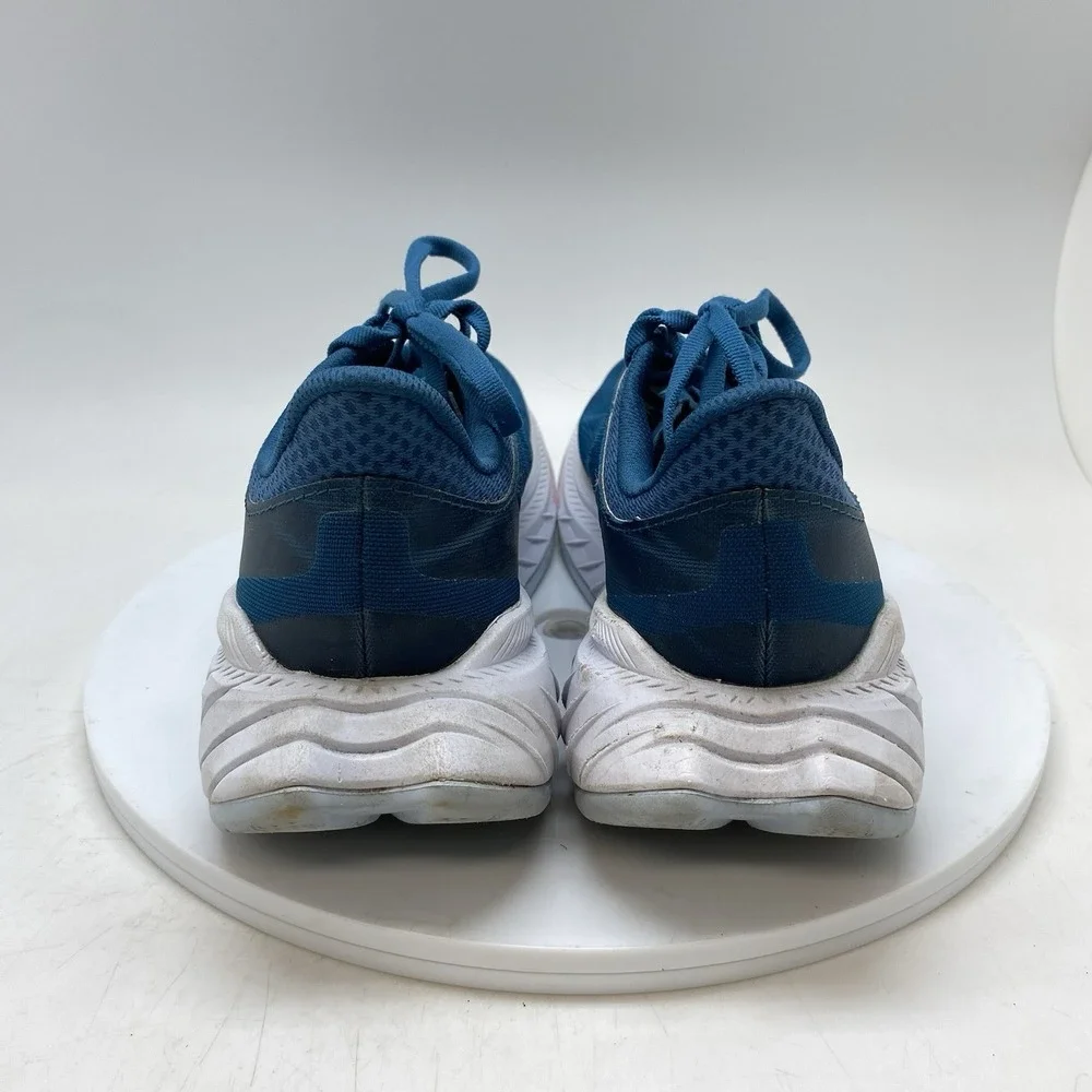 Hoka One One Sneakers Womens 7.5 Carbon X 2 1113527 MBHCR Blue Running Gym Shoes